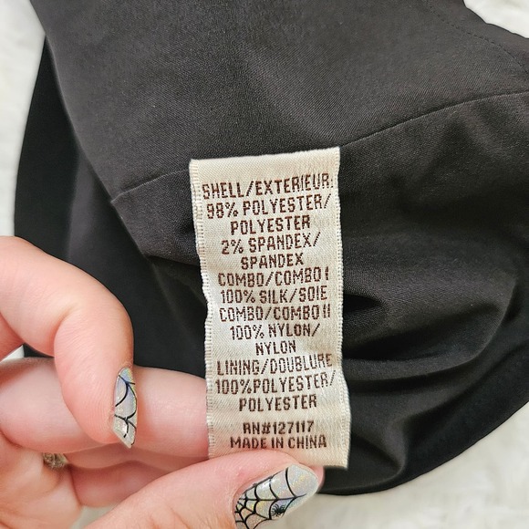 Badgley Mischka Collection Women's Black Sleeveless Pencil Maxi Gown. Size 0 - Picture 13 of 14